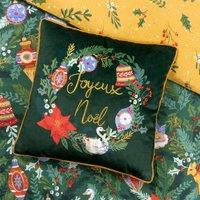 Furn. Deck The Halls Polyester Filled Cushion Pine Green, Green