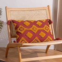 Furn. Dharma Polyester Filled Cushion Sunset, Orange