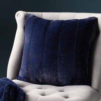 Paoletti Empress Polyester Filled Cushion Navy, Blue