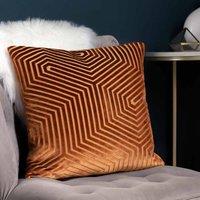 Paoletti Evoke Polyester Filled Cushion Brick, Orange