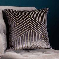 Paoletti Evoke Polyester Filled Cushion Charcoal, Grey