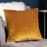 Paoletti Evoke Polyester Filled Cushion Gold, Gold