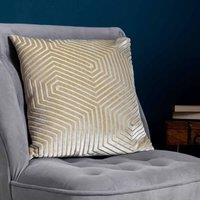 Paoletti Evoke Polyester Filled Cushion Ivory, Cream