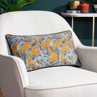 Wylder Tropics Ebon Wilds Nkiru Polyester Filled Cushion Saffron, Yellow