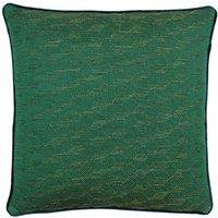 Paoletti Highbury Polyester Filled Cushion Emerald Gold, Green