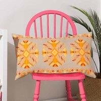 Furn. Kalina Polyester Filled Cushion Orange, Orange