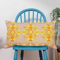 Furn. Kalina Polyester Filled Cushion Yellow, Yellow