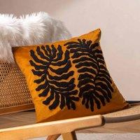 Furn. Maldive Polyester Filled Cushion Ginger, Orange