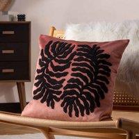 Furn. Maldive Polyester Filled Cushion Rustic Brown, Brown