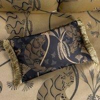 Paoletti Moondusk Polyester Filled Cushion Noire Black, Black