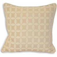 Paoletti Palma Large Polyester Filled Cushion Natural, Cream