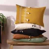 Furn. Pritta Polyester Filled Cushion Mustard, Yellow