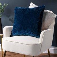 Paoletti Ripple Polyester Filled Cushion Navy, Blue