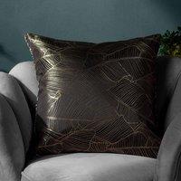 Wylder Tropics Seymour Polyester Filled Cushion Black, Black