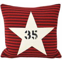 Paoletti Star Sign Polyester Filled Cushion Red, Red