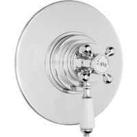 Hudson Reed Concealed Dual Shower Valve - Chrome White