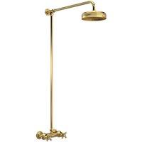 Hudson Reed Traditional Thermostatic Shower Valve & Kit - Brushed Brass