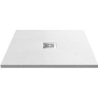 Hudson Reed Slimline Square Shower Tray 900 x 900mm - White, White