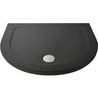 Hudson Reed D Shaped Shower Tray - Slate Grey