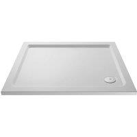 Hudson Reed Slip Resistant Rectangular Shower Tray 1100 x 760mm - White, White