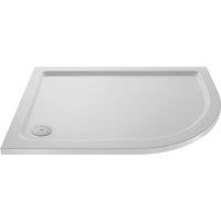 Hudson Reed Slip Resistant Offset Quadrant Shower Tray Right Hand 900 x 760mm - White, White