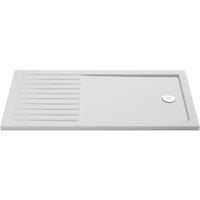 Hudson Reed Slip Resistant Rectangular Walk-in Shower Tray 1700 x 700mm - White, White