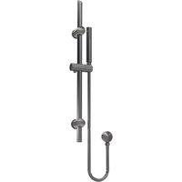Nuie Round Slider Rail Kit With Elbow - Brushed Gun Metal