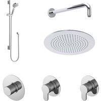 Nuie 2 Outlet Arvan Bundle With Stop Tap & Diverter - Chrome