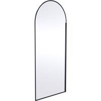 Hudson Reed 900mm Arched Wetroom Screen - Matt Black