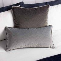 Paoletti Torto Polyester Filled Cushion Charcoal Silver, Grey