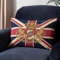 Evans Lichfield Union Jack Lion Polyester Filled Cushion Multicolour, Multi