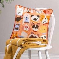 Furn. Woofers Polyester Filled Cushion Multicolour, Multi