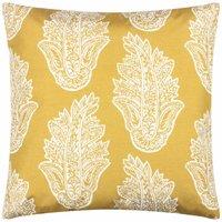Paoletti Kalindi Paisley Outdoor Polyester Filled Cushion Saffron, Red