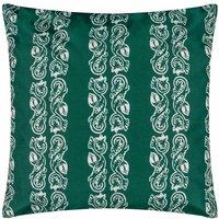 Paoletti Kalindi Stripe Outdoor Polyester Filled Cushion Teal, Blue