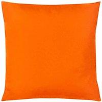 Furn Plain Large Outdoor Polyester Filled Cushion Orange, Orange