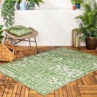 Furn Forage Garden Printed Outdoor/Indoor Rug, Green