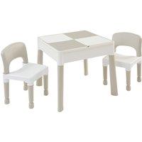 Liberty House Toys Liberty House Kids 5-in-1 Plastic Table/Chairs Set - Grey, Grey