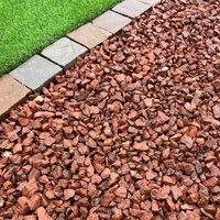 Mainland Aggregates 20mm Red Granite Chippings, Multi