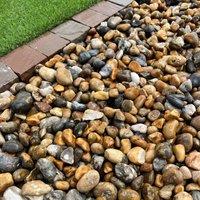 Mainland Aggregates 40mm Lydd Beach Pebbles, Multi