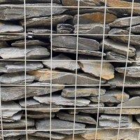 Mainland Aggregates Graphite Slate Gabion Stone, Multi