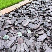 Mainland Aggregates 40mm Blue Slate Chippings, Blue