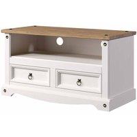 Corona White Flat Screen TV Unit, White
