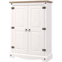 Corona White 2 Door Cupboard Unit, White