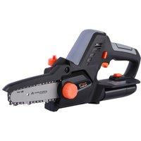 Yard Force 12V Cordless 12cm Mini Chainsaw w/Battery/Charger, Grey