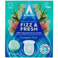Astonish Fizz N Fresh Toilet Tablets Euclayptus 8 Pack, Blue