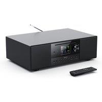 Majority Quadriga Internet Radio DAB Cd Bluetooth Spotify Music System Black, Black