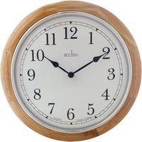 Acctim Winchester Light Wood 31cm Wall Clock, Brown
