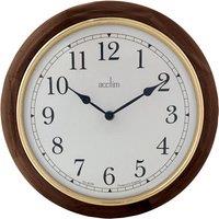 Acctim Winchester Oak Wood 31cm Wall Clock, Brown