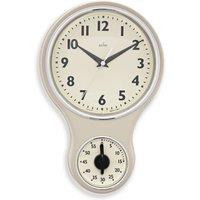 Acctim Kitchen Time Cream Wall Clock, Cream