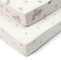 Tutti Bambini Cot Bed Fitted Sheets 2Pk - Cocoon, Cream